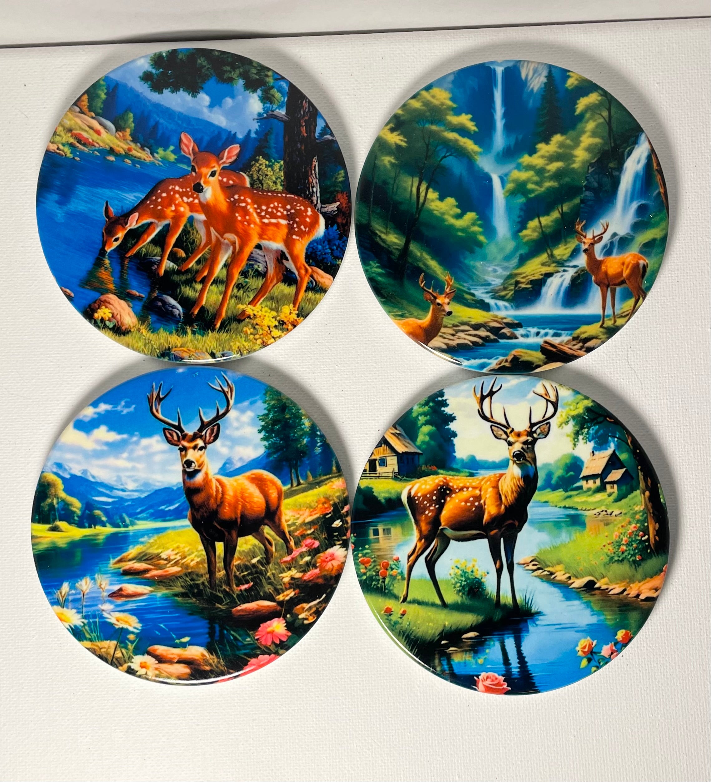 Ceramic coaster set