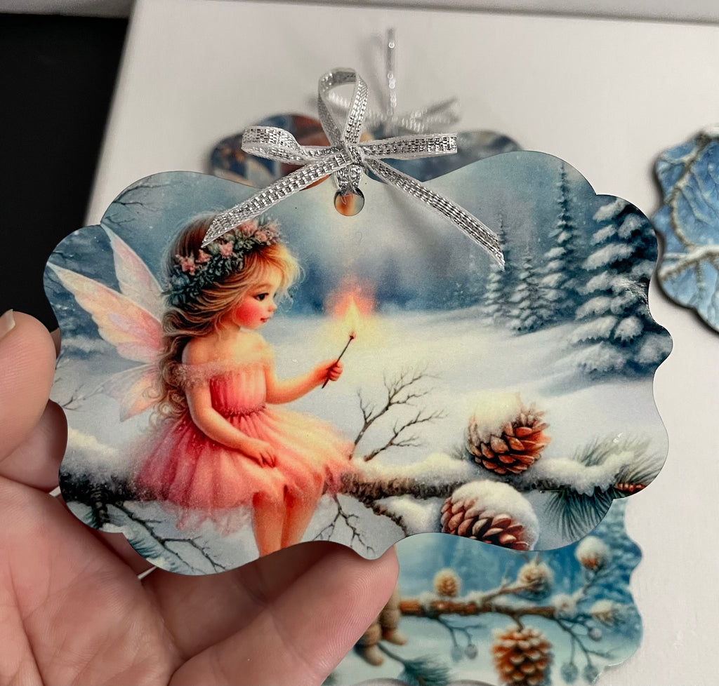 Christmas Fairies Ornament Set