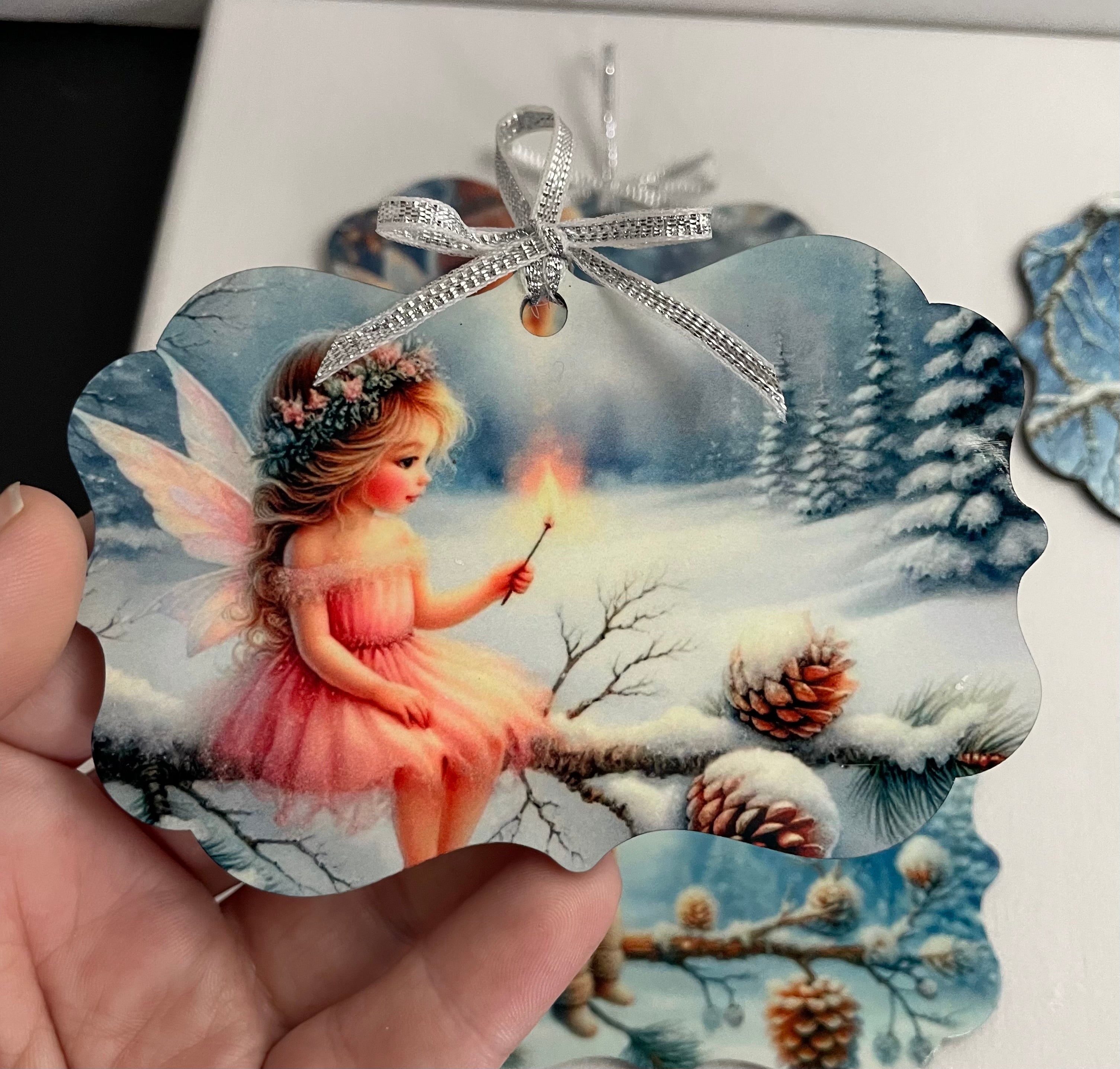Christmas Fairies Ornament Set
