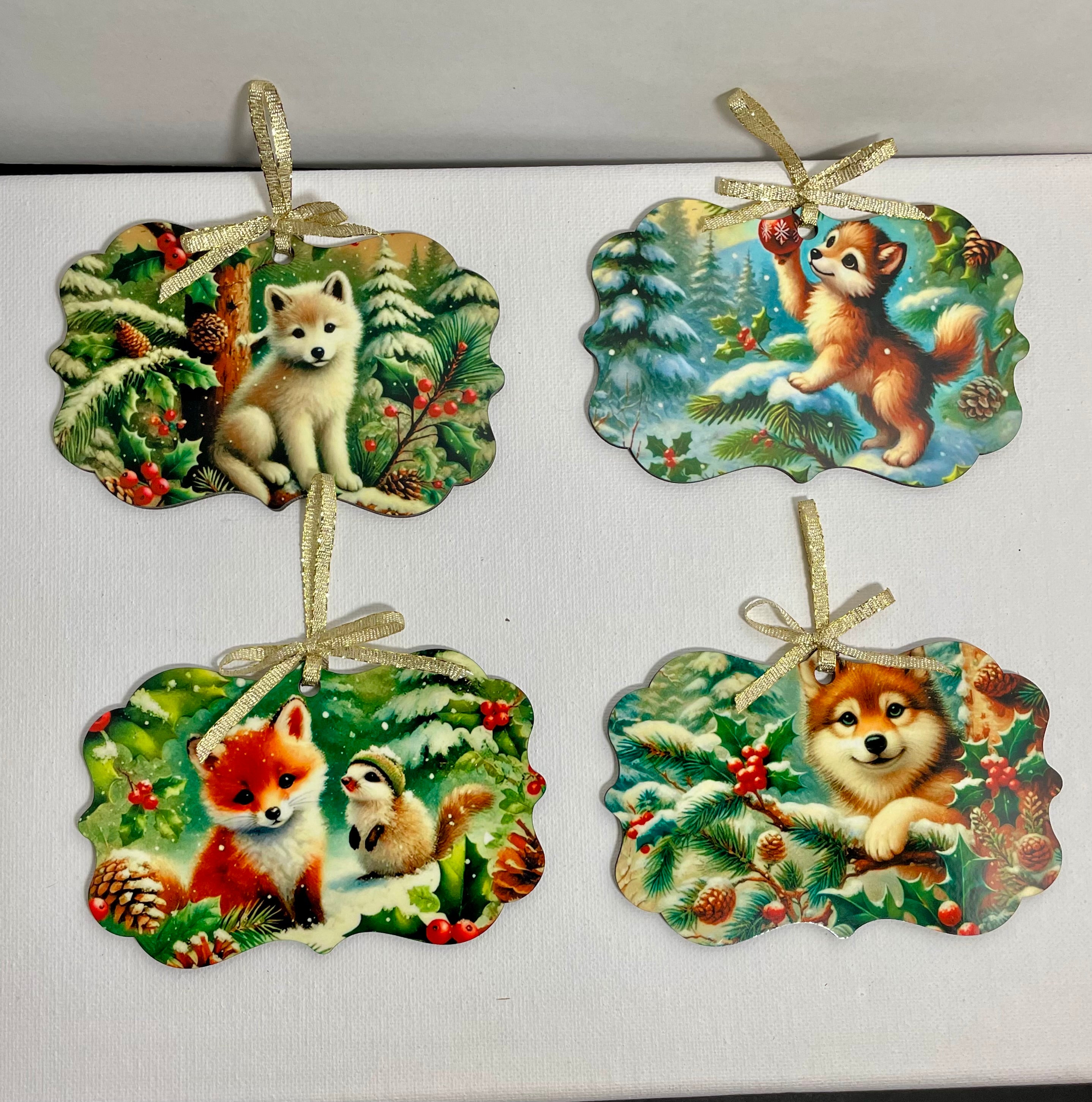 Woodland Creatures Ornament Set