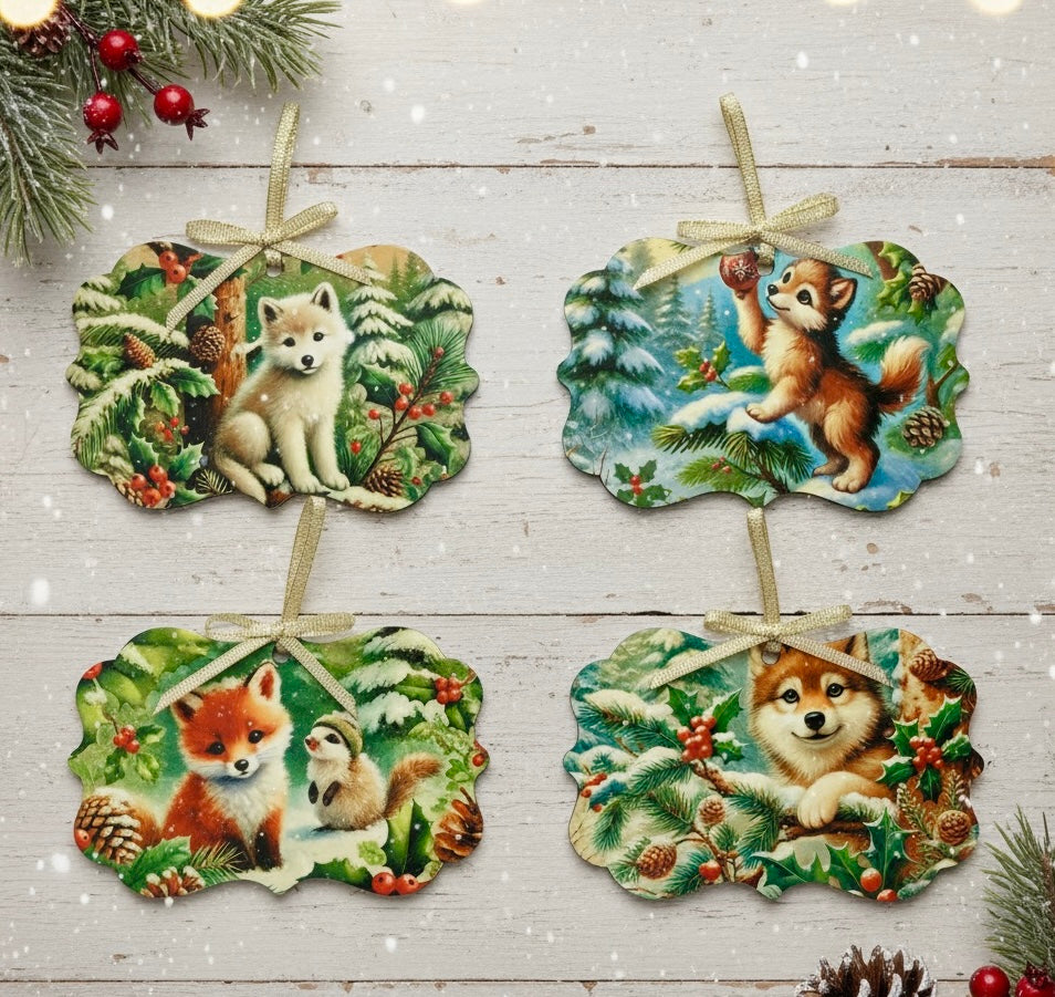 Woodland Creatures Ornament Set