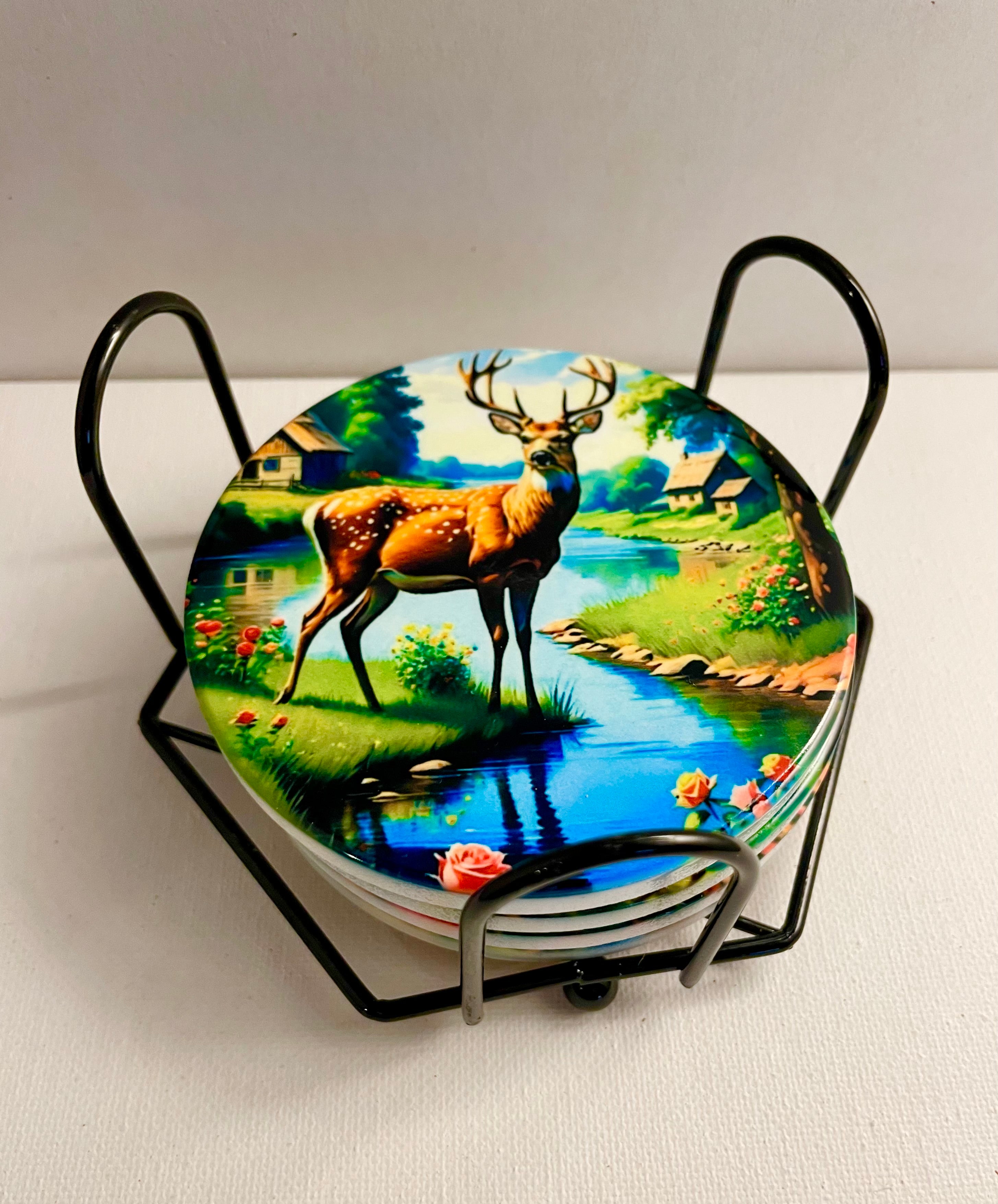 Ceramic coaster set