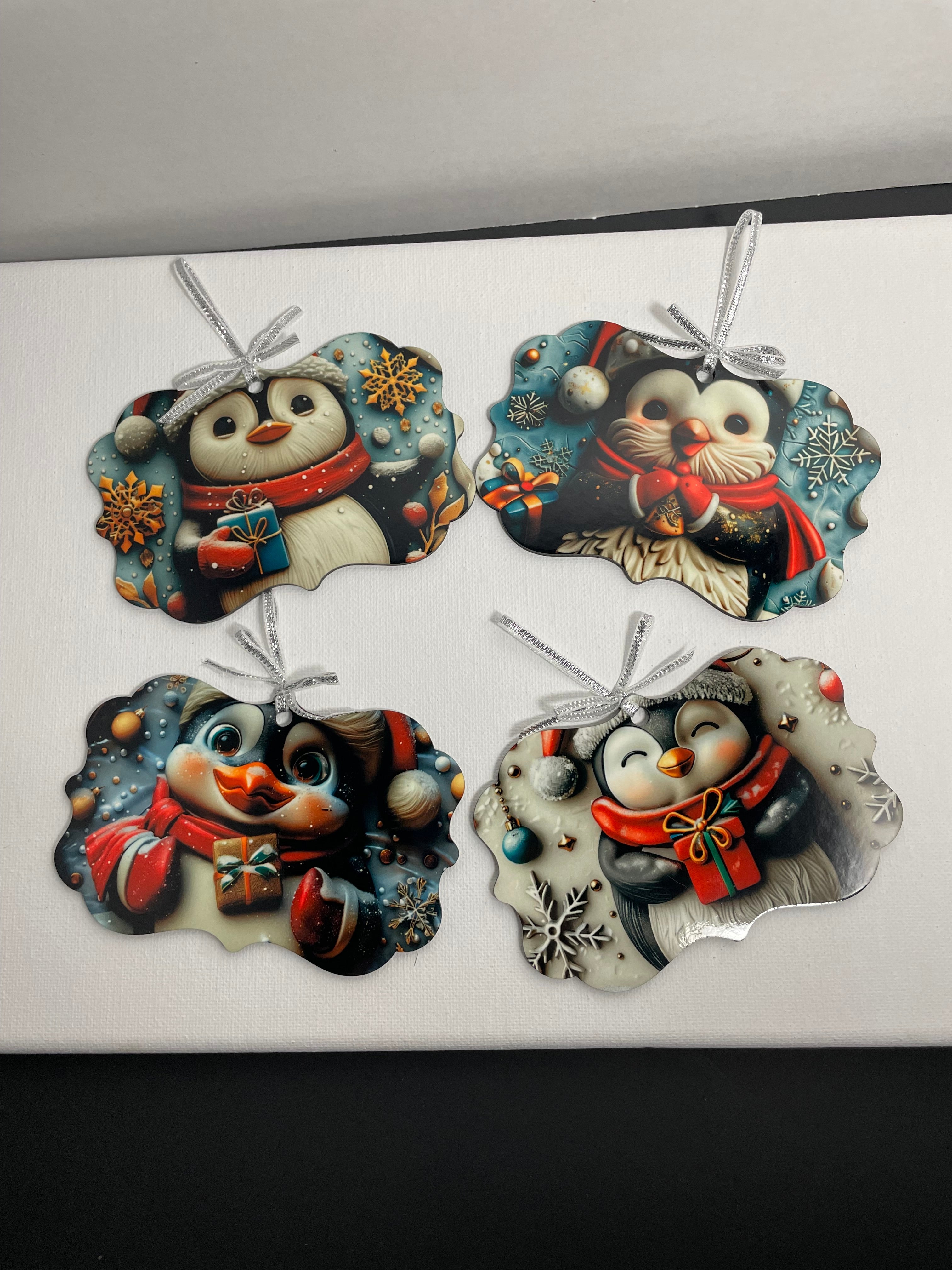 Penguins Ornament Set