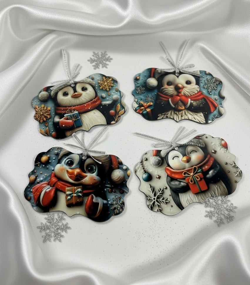 Penguins Ornament Set