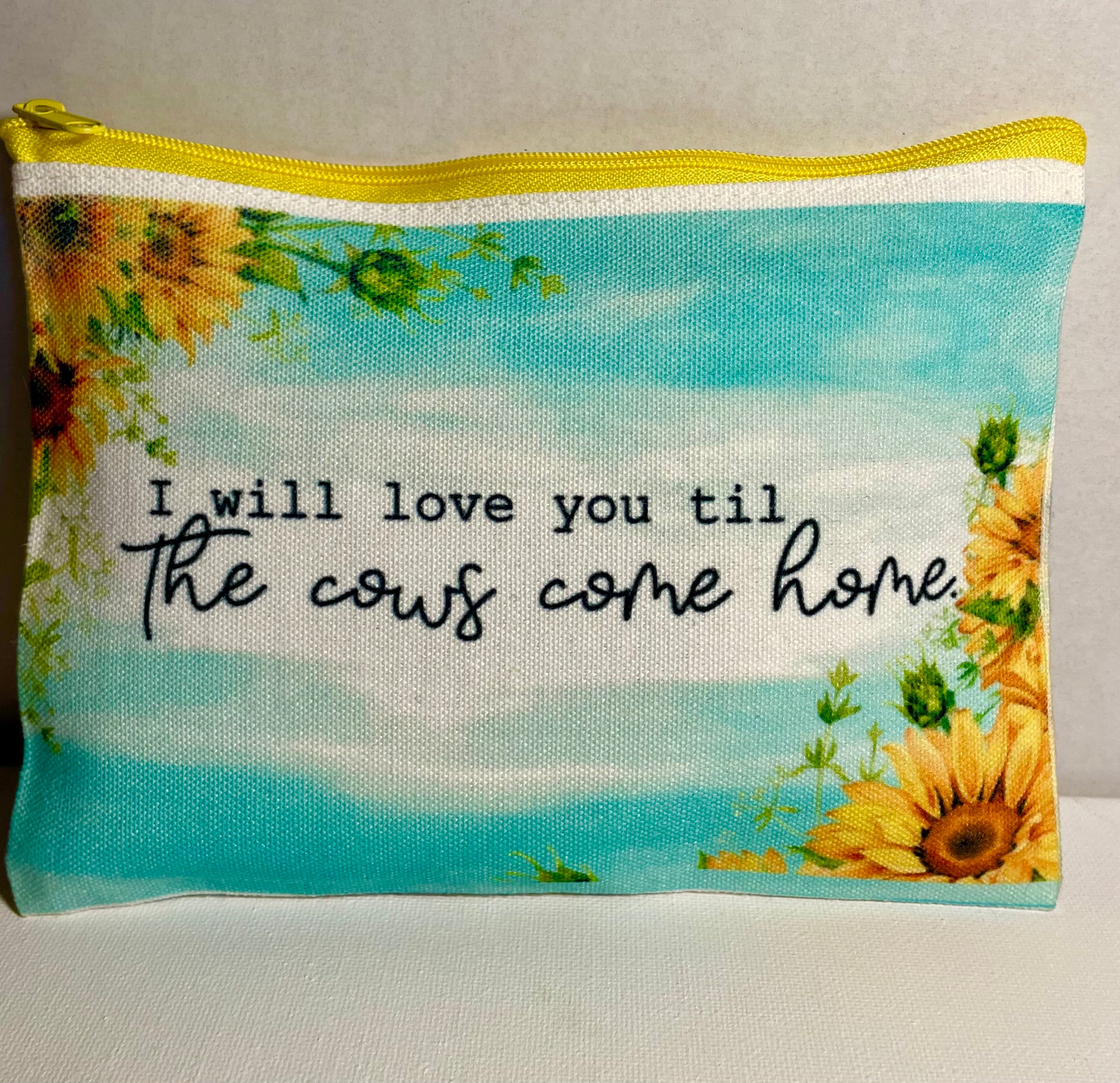 Double sided makeup bag