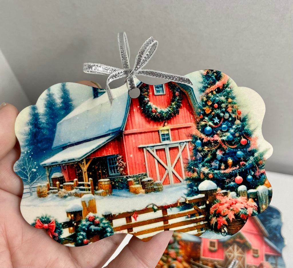 Rustic Christmas Ornament Set