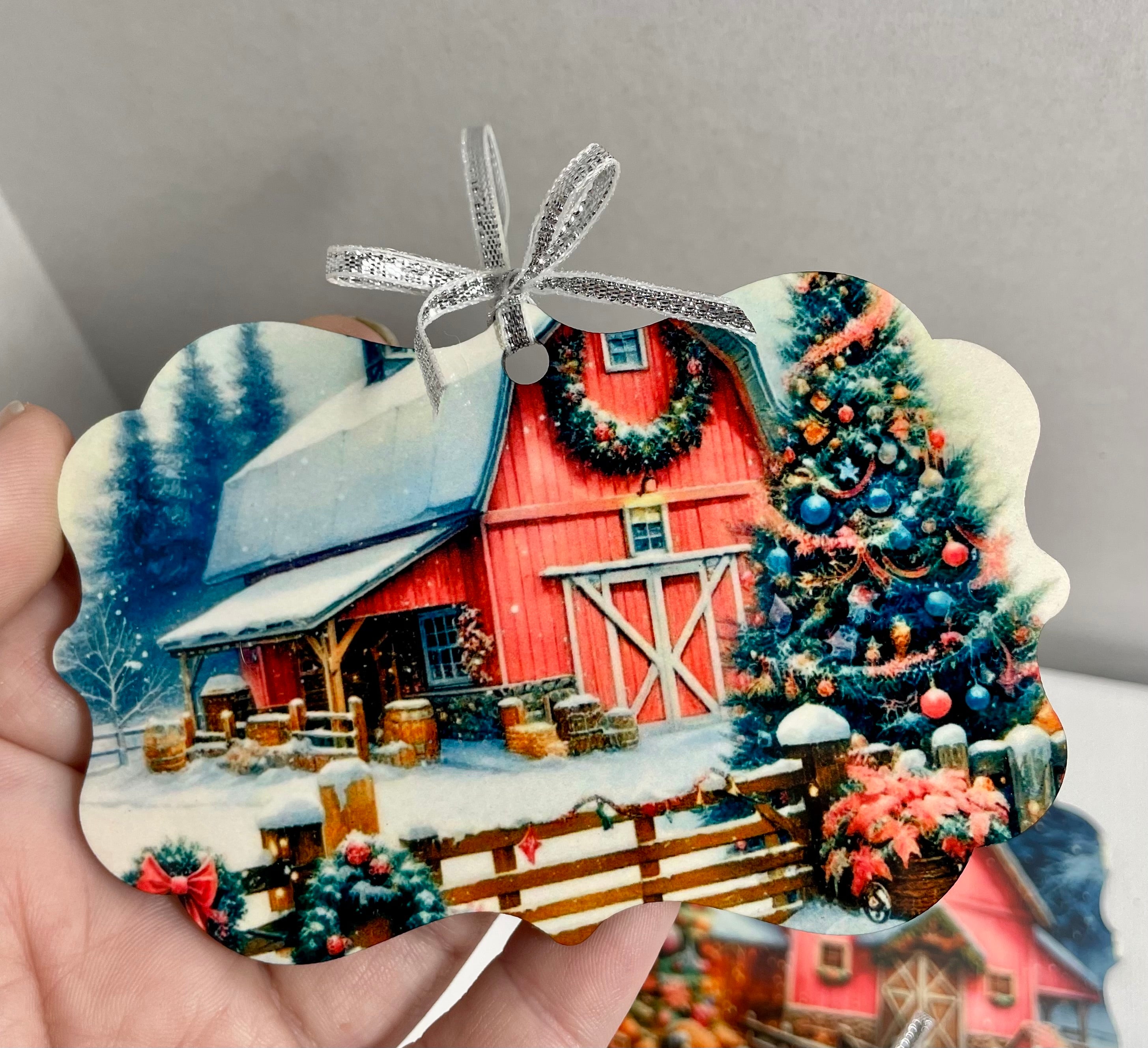 Rustic Christmas Ornament Set