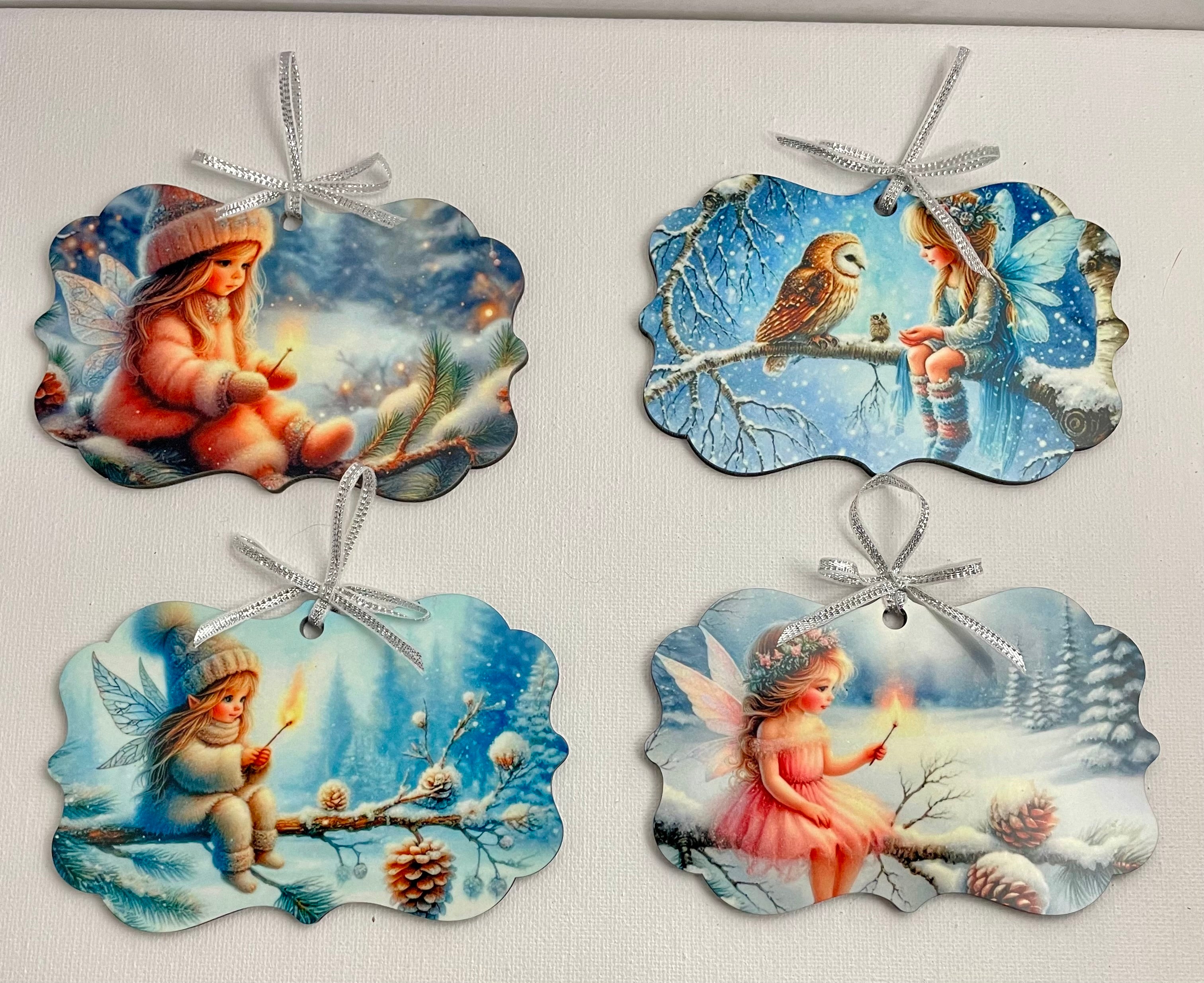 Christmas Fairies Ornament Set