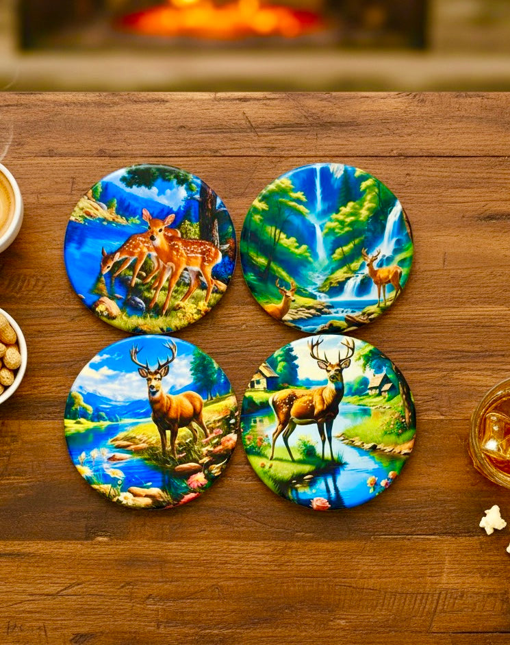 Ceramic coaster set