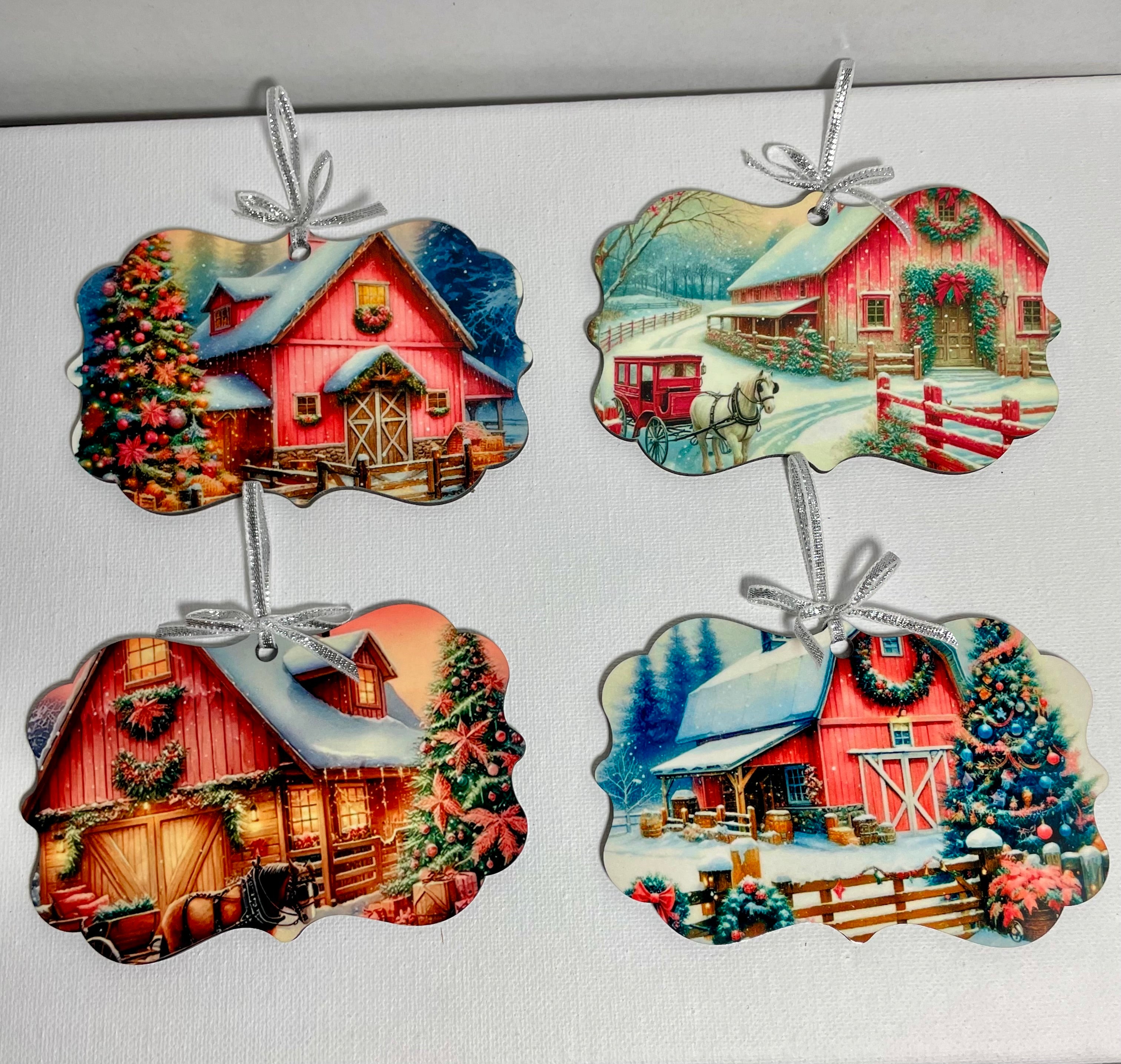 Rustic Christmas Ornament Set