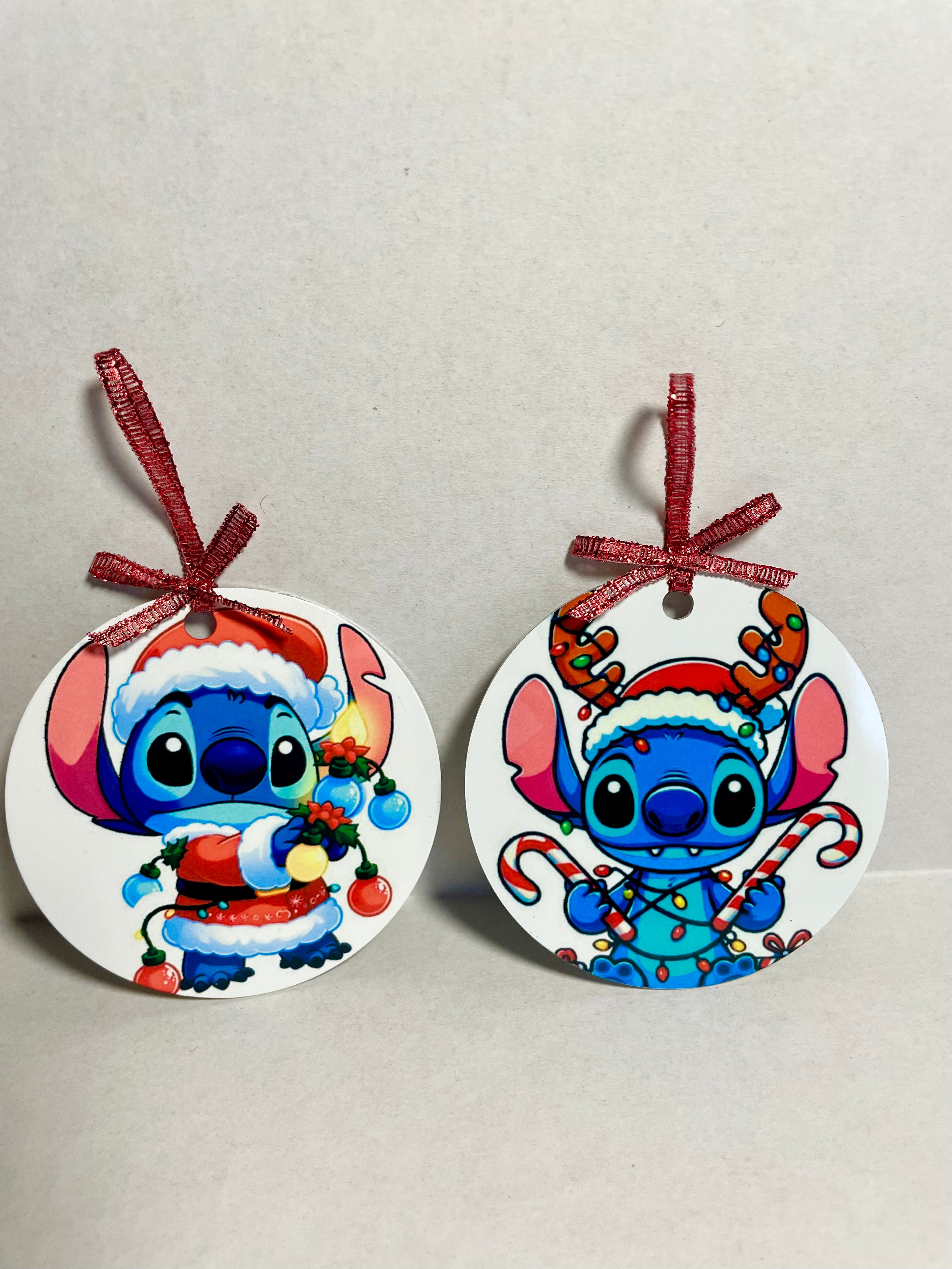 Stitch metal ornament set