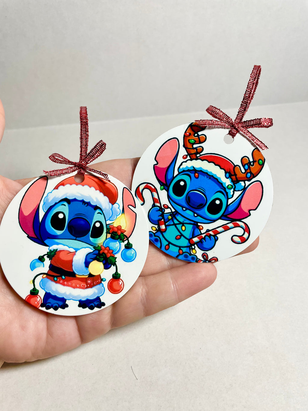 Stitch metal ornament set