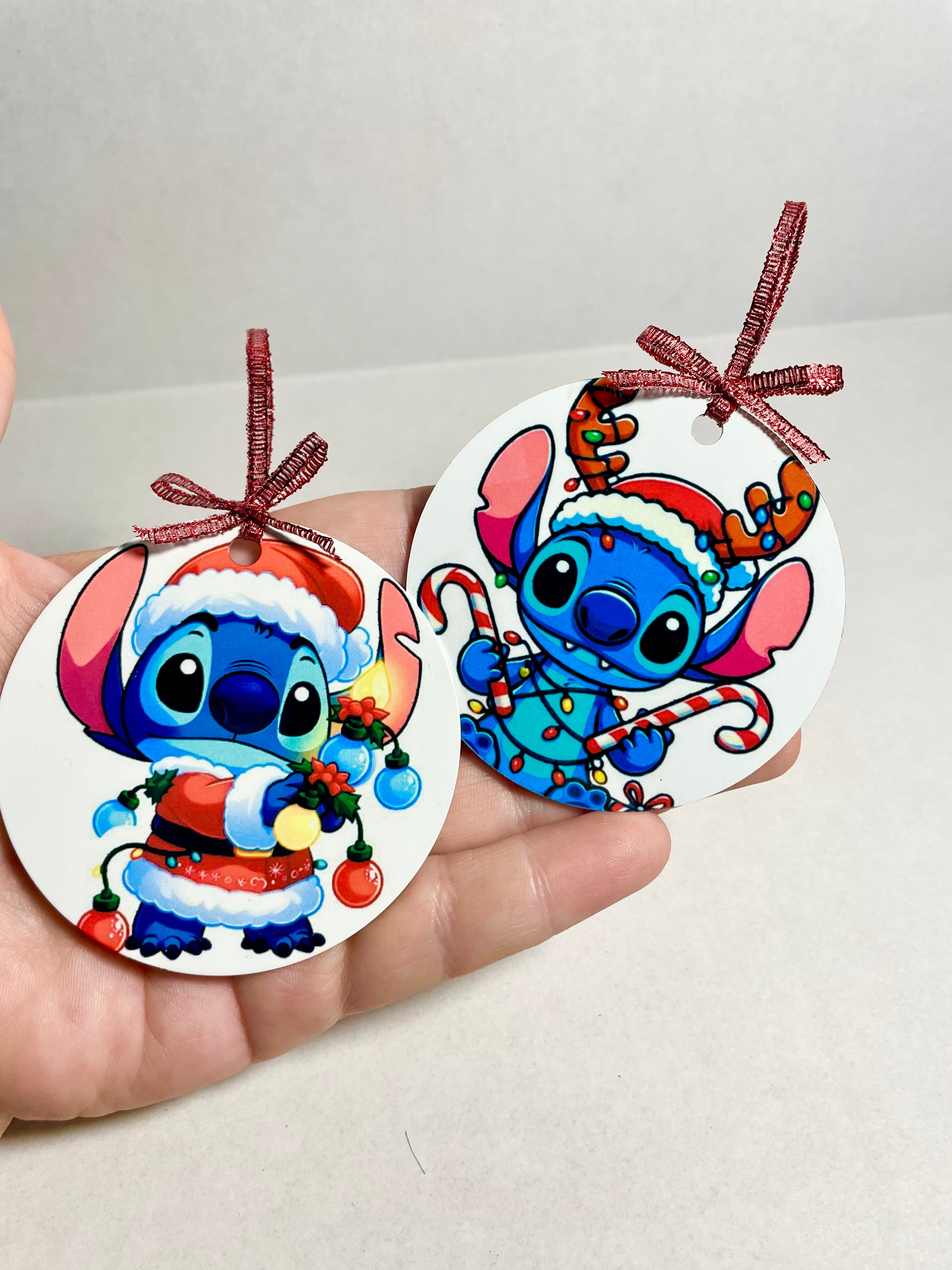 Stitch metal ornament set